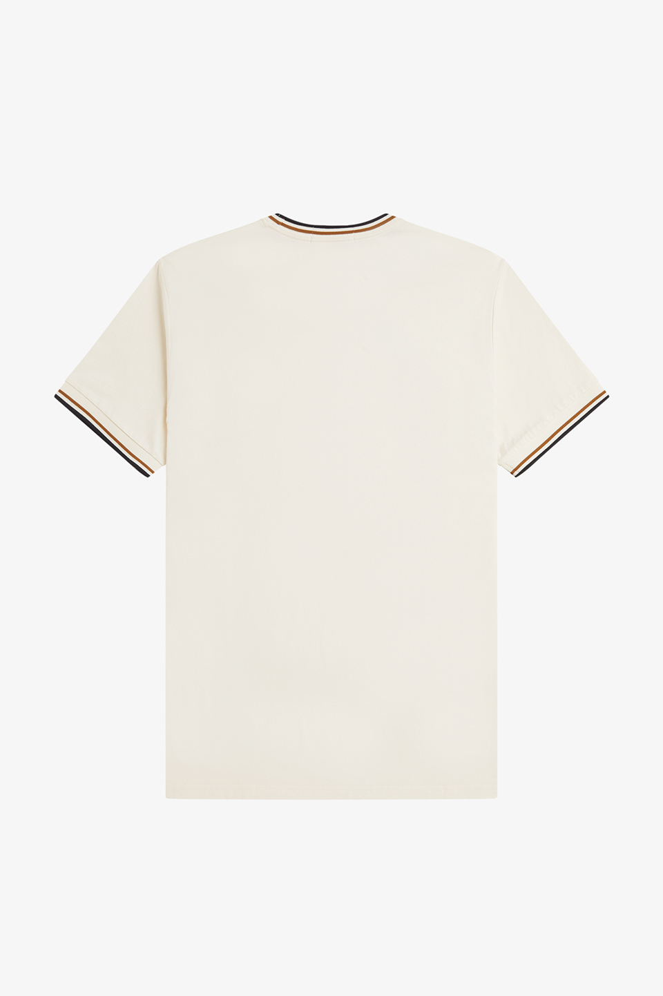 Twin Tipped T-Shirt 79B:ECRU / DARK CARAMEL S