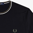W54:BLACK / ECRU / LAUREL WREATH