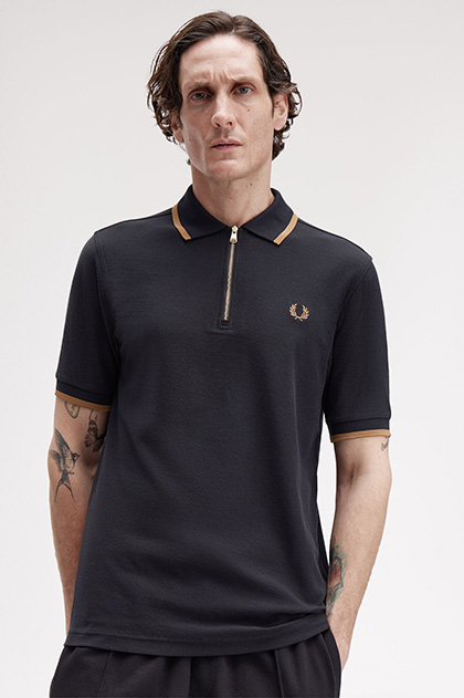 Crepe Pique Polo Shirt