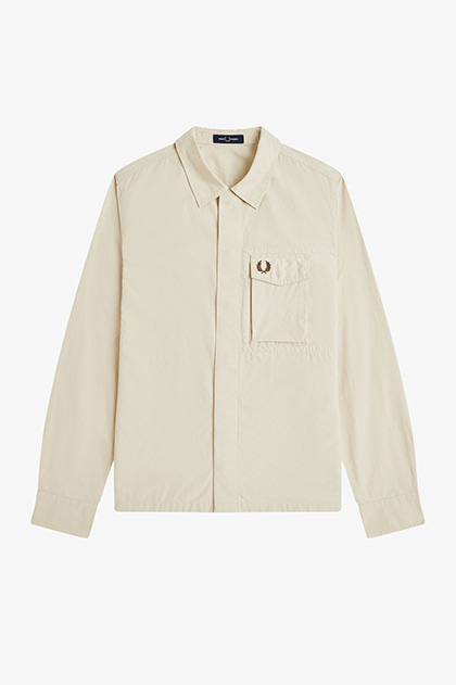 FRED PERRY ベージュ ジップアップジャケット Fred Perry ベージュ ナイロンジャケット ジップアップ