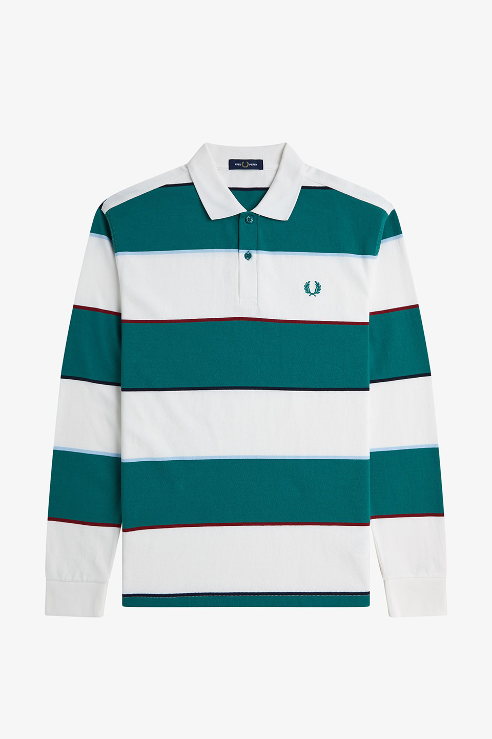 希少 Fred Perry ボーダーポロシャツ グリーンイエローホワイト ⭐︎超希少 フレッドペリー ポロシャツ マルチカラー ボーダー