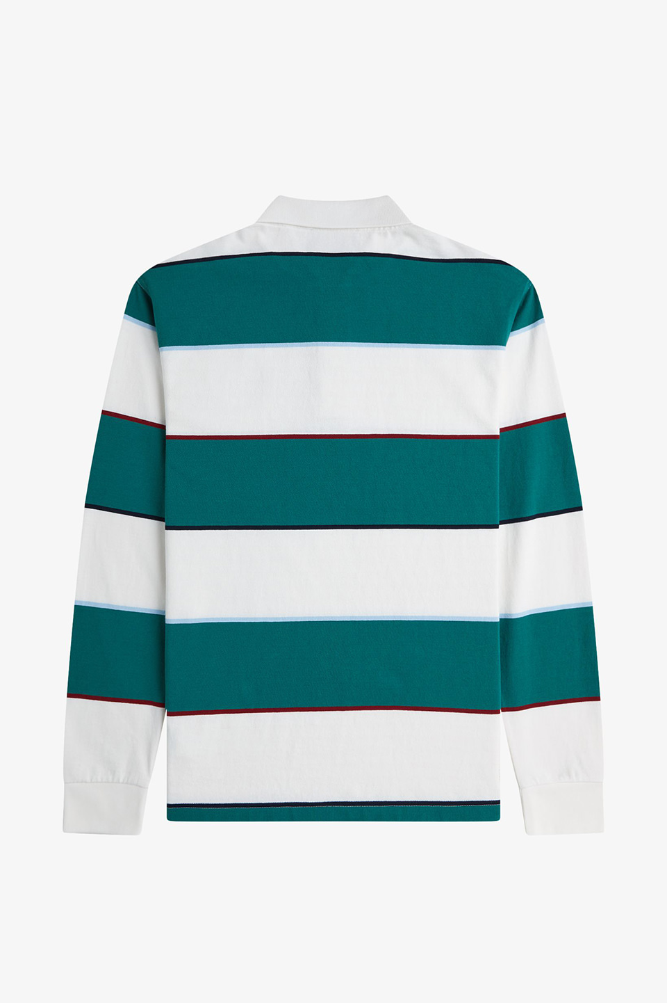 Heavyweight Jersey Striped Polo Shirt(M 129：SNOW WHITE