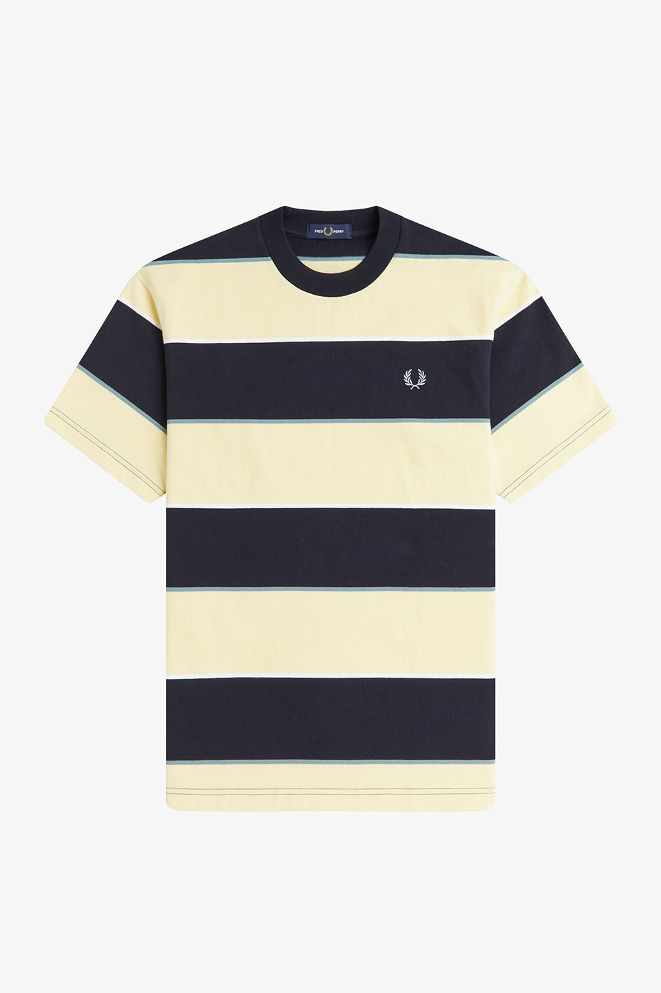 Striped Relaxed T-Shirt(M X83：CHAMPIONS GOLD): | FRED PERRY JAPAN