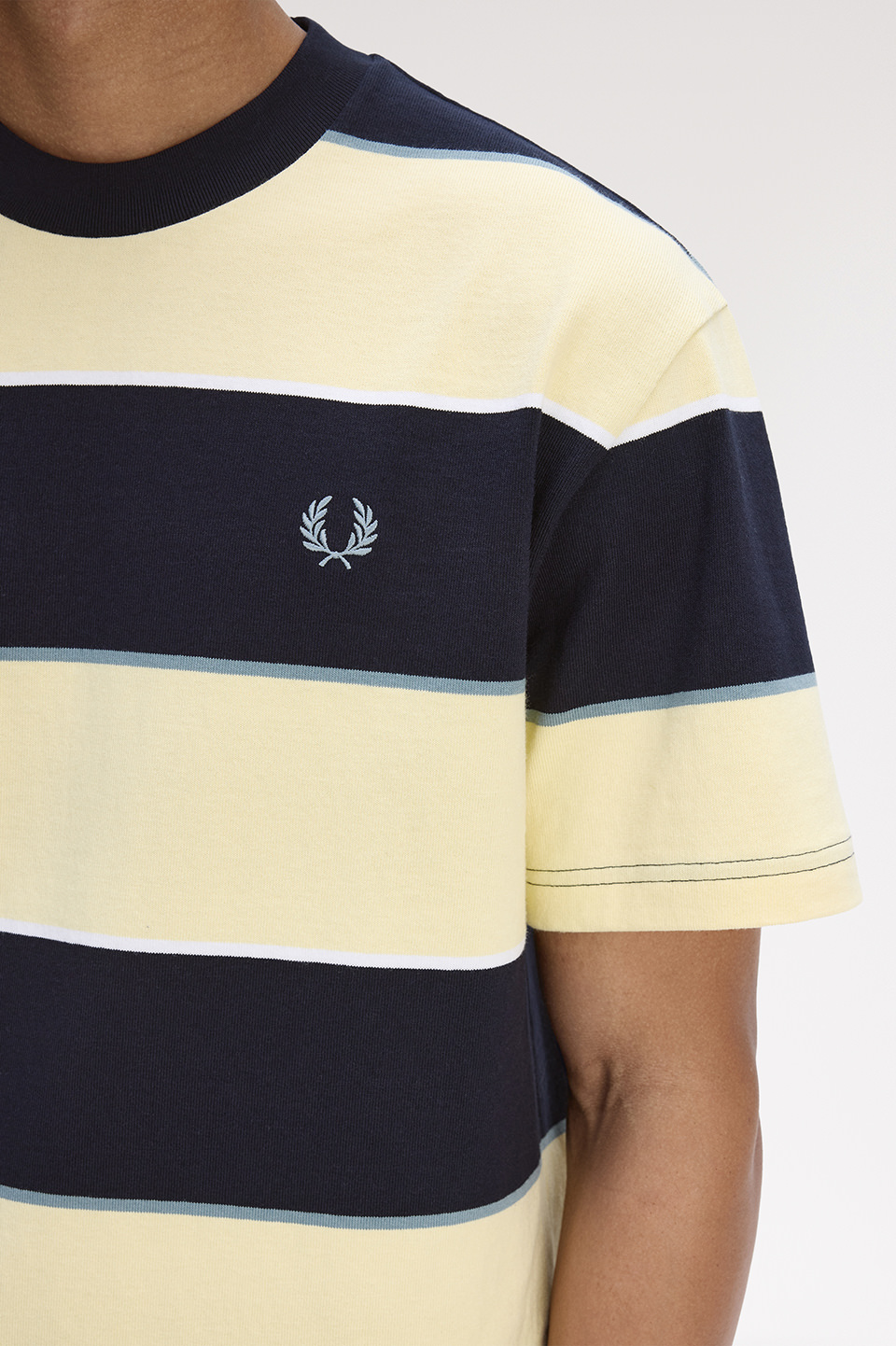Striped Relaxed T-Shirt(M X83：CHAMPIONS GOLD): | FRED PERRY JAPAN