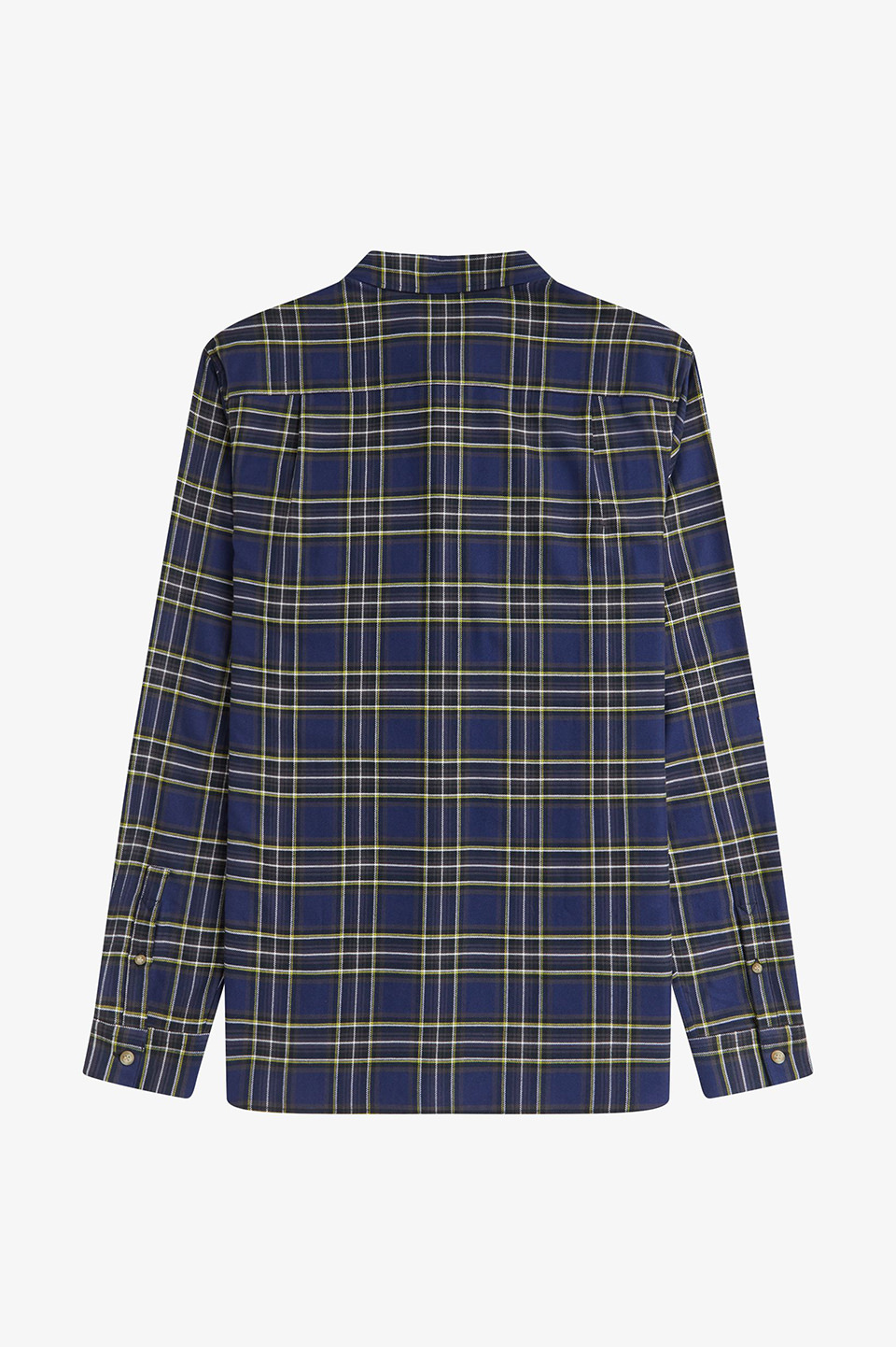 Brushed Twill Tartan Shirt(S 143：FRENCH NAVY): | FRED PERRY JAPAN