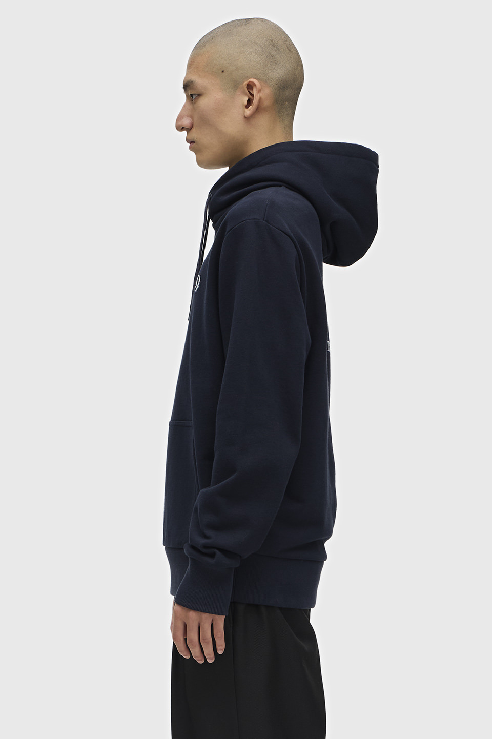 Monogram Hooded Sweatshirt(M 795：NAVY): | FRED PERRY JAPAN