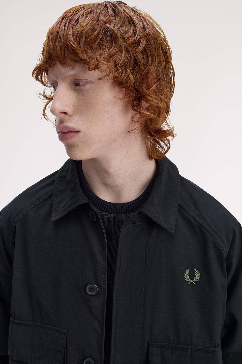 ジャケット・アウター FRED PERRY Utility Overshirt Raglan Utility Overshirt(M 102：BLACK): | FRED PERRY JAPAN