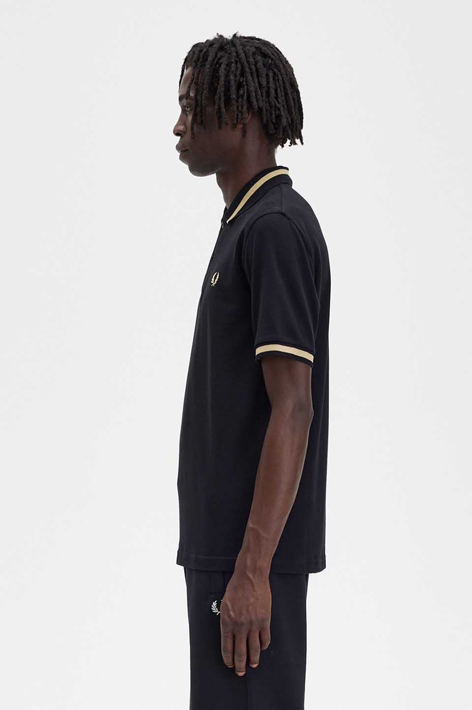 The Fred Perry Shirt - M2(36 157：BLACK / CHAMPAGNE): | FRED PERRY 