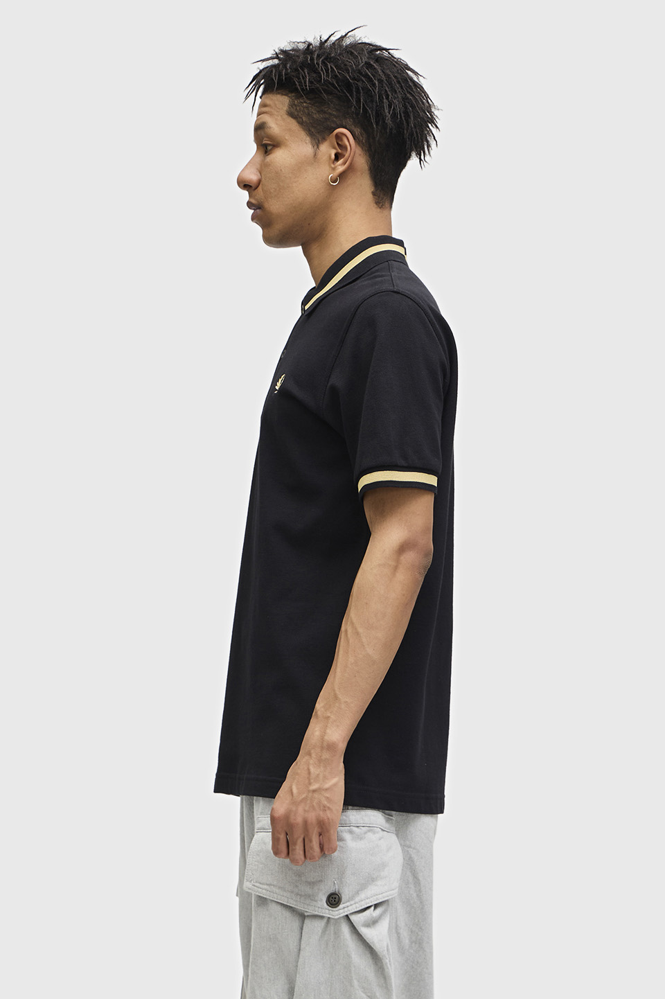 The Fred Perry Shirt - M2(36 157：BLACK / CHAMP / CHAMP): | FRED