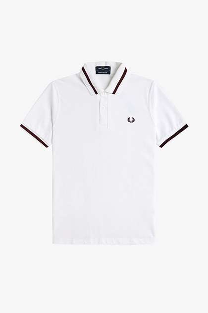 FRED PERRY✨フレッドペリー　ポロシャツ　プリーツ袖　ホワイト　白　刺繍 FREDPERRY フレッドペリー ポロシャツ プリーツ袖 ホワイト 白 刺繍