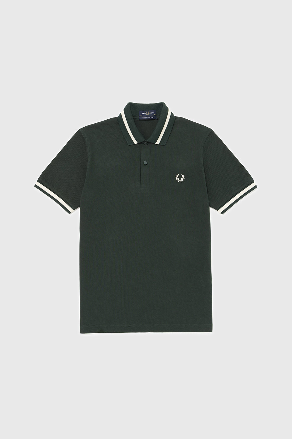 The Fred Perry Shirt - M2 98C:GRASSROOTS / TRAMLINE WHITE 38