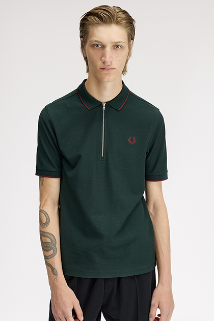 Crepe Pique Polo Shirt