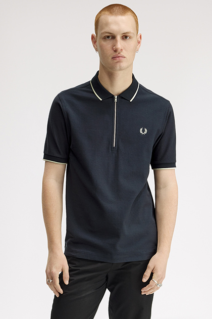 Crepe Pique Polo Shirt