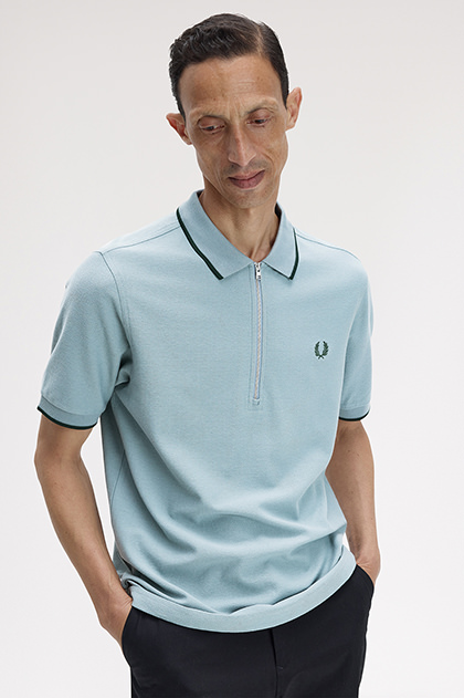 Crepe Pique Polo Shirt