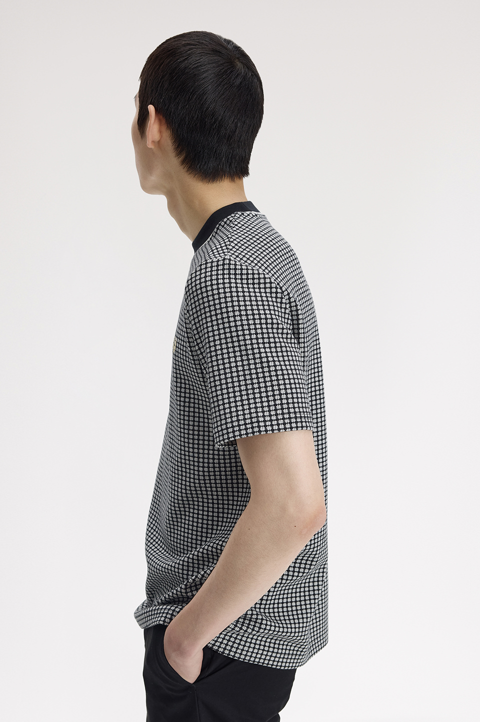 Chequerboard T-Shirt(S 102：BLACK): | FRED PERRY JAPAN | フレッド