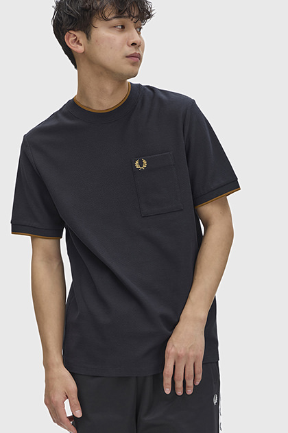 Pocket Detail Pique T-Shirt