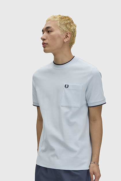 Pocket Detail Pique T-Shirt