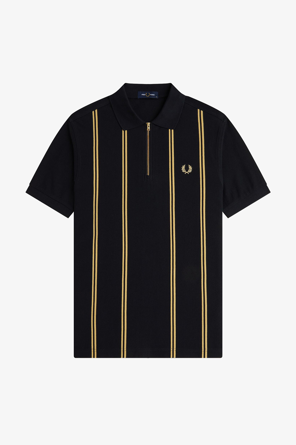 Vertical Stripe Polo Shirt