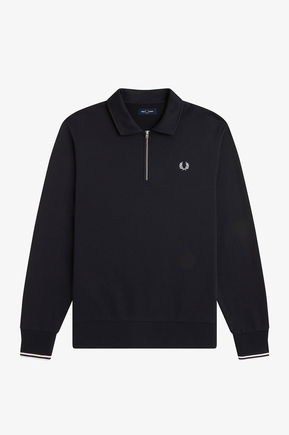 Half Zip Collared Sweatshirt