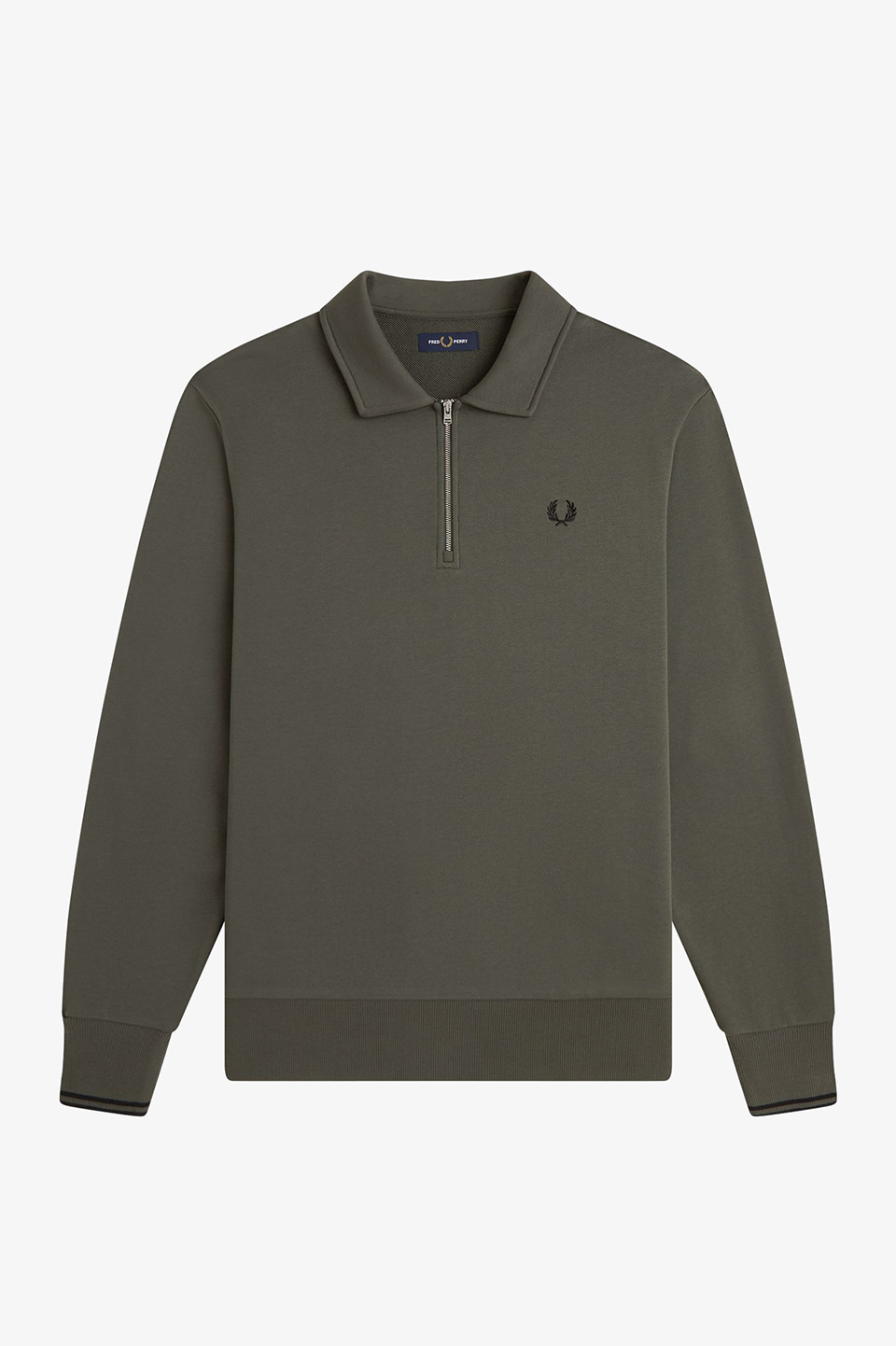 Half Zip Collared Sweatshirt