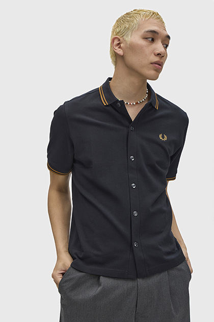 Button Through Polo Shirt