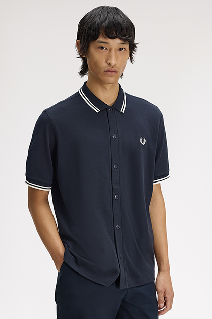 Button Through Polo Shirt