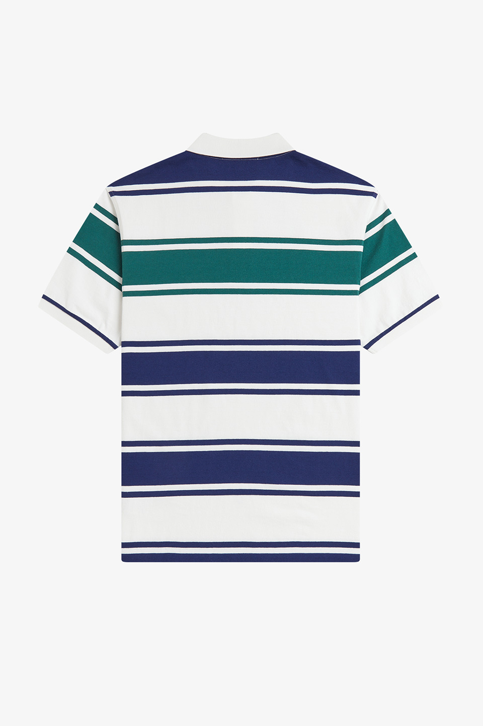 Relaxed Striped Polo Shirt(S 129：SNOW WHITE): | FRED PERRY JAPAN