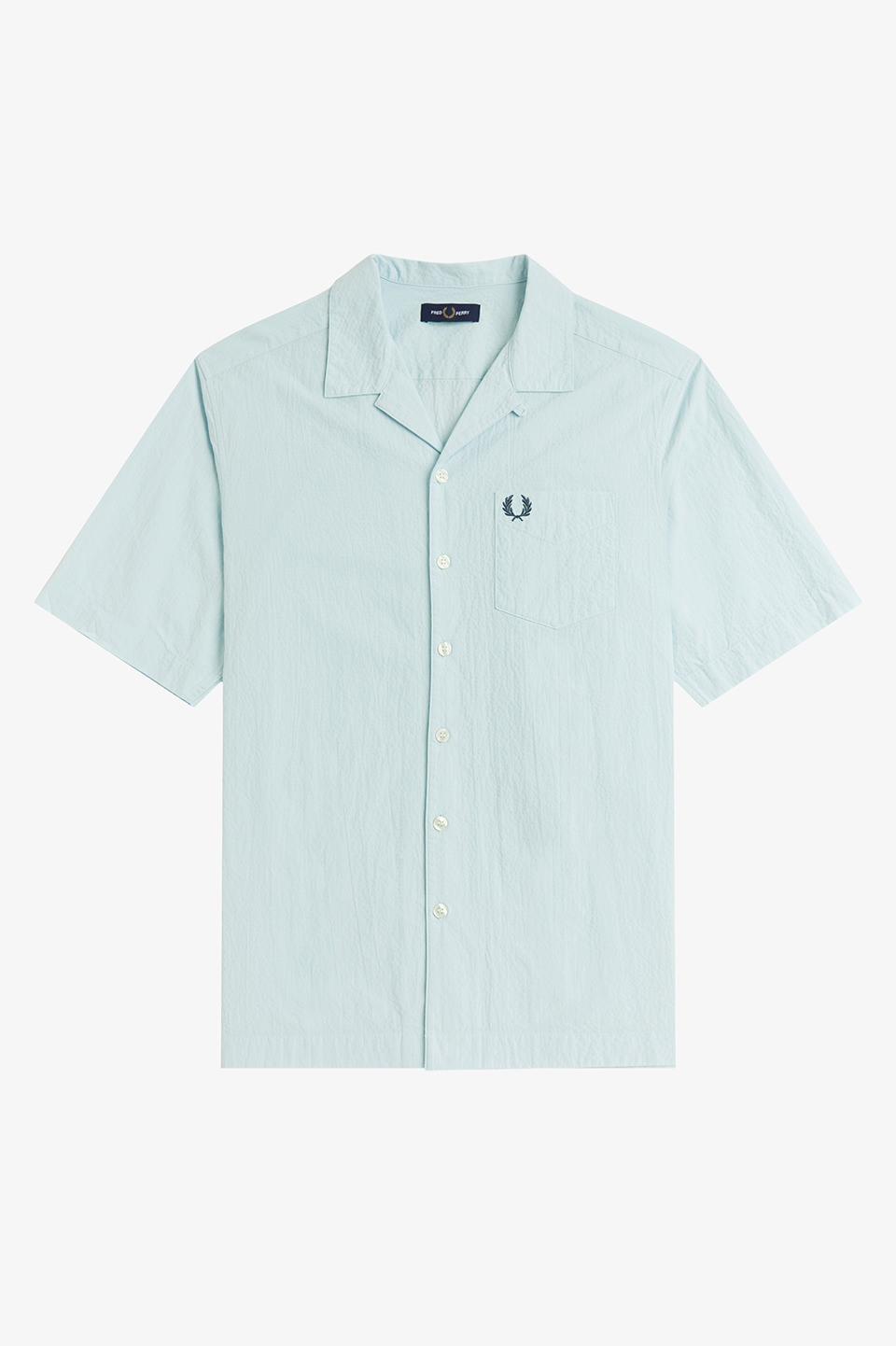 Seersucker Revere Collar Shirt