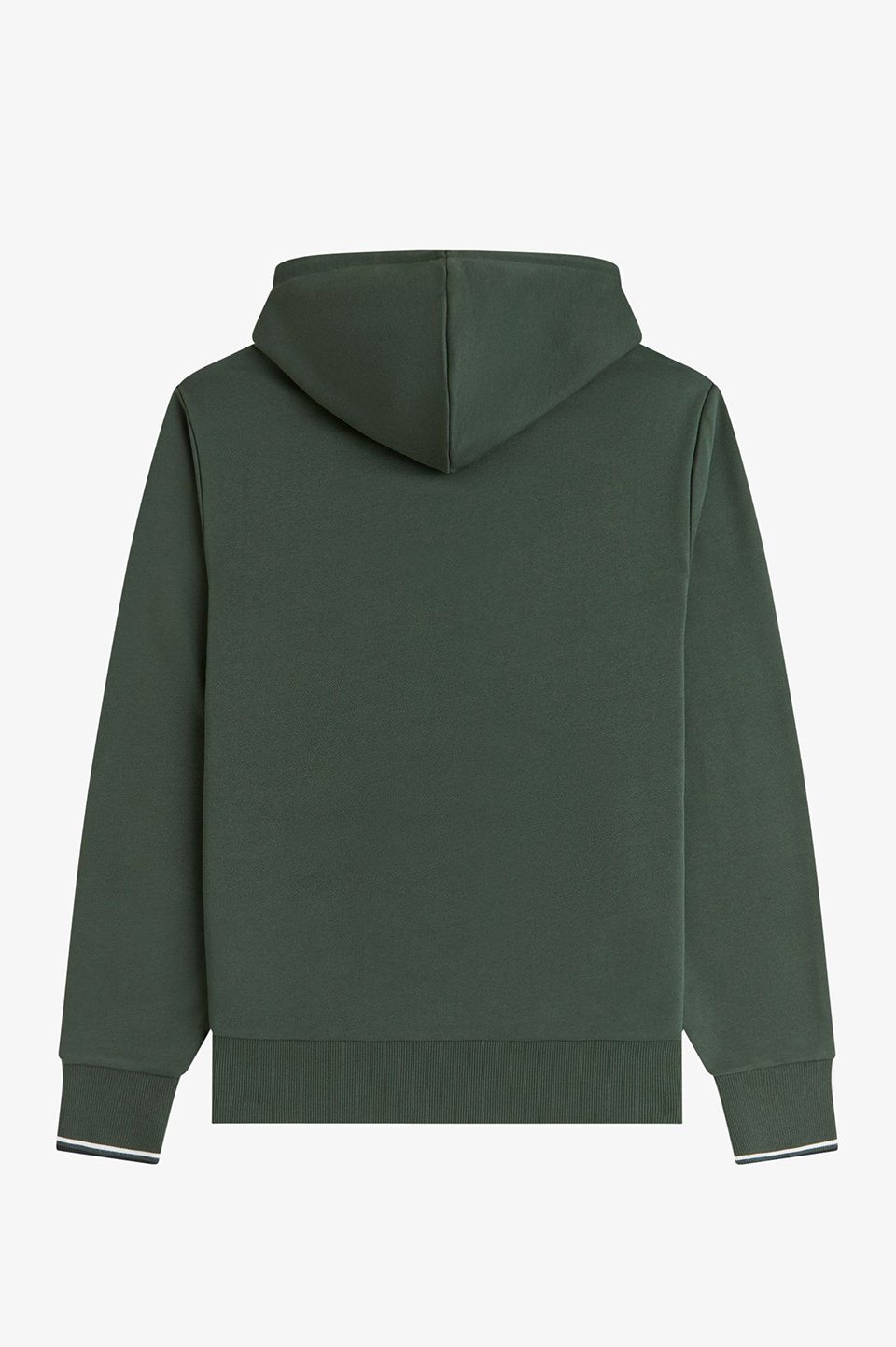 Tipped Hooded Sweatshirt 53A:COURT GREEN / SNOW WHITE / NAVY S