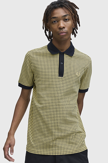 Cross Print Polo Shirt