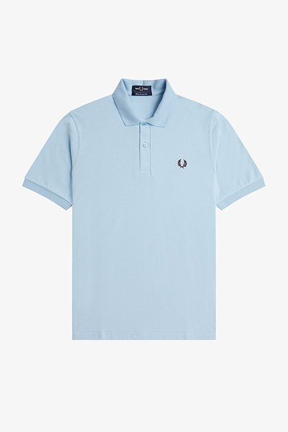 FRED PERRY フレッドペリー ポロシャツ 水色 ロゴ イングランド製 コレクション/メイドインイングランド | FRED PERRY JAPAN