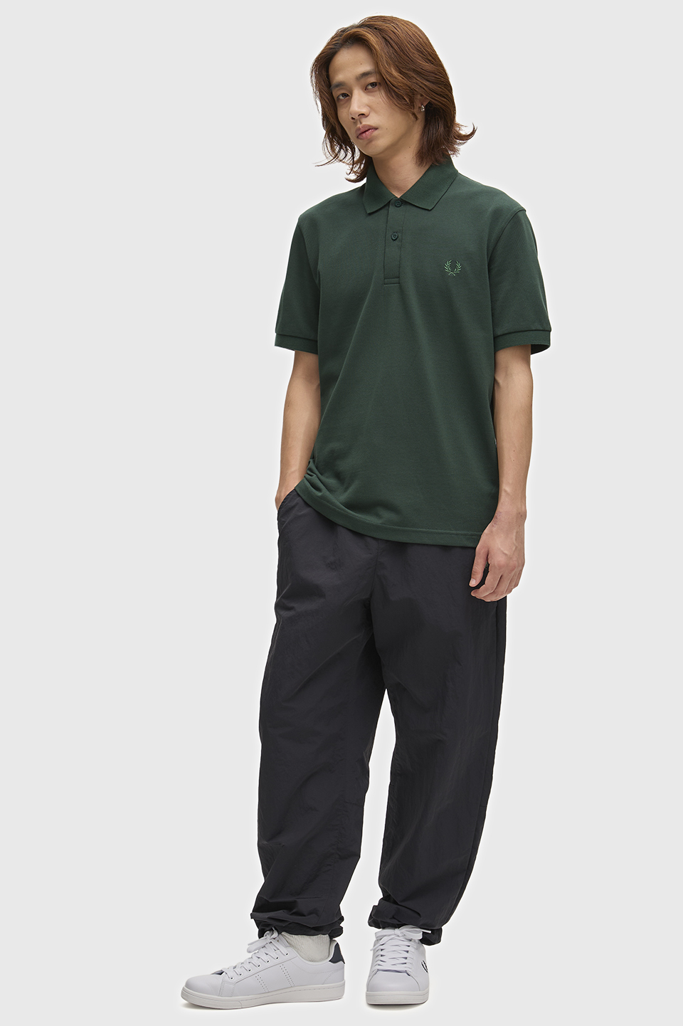 The Fred Perry Shirt - M3 96C:GRASSROOTS / ACE GREEN 38