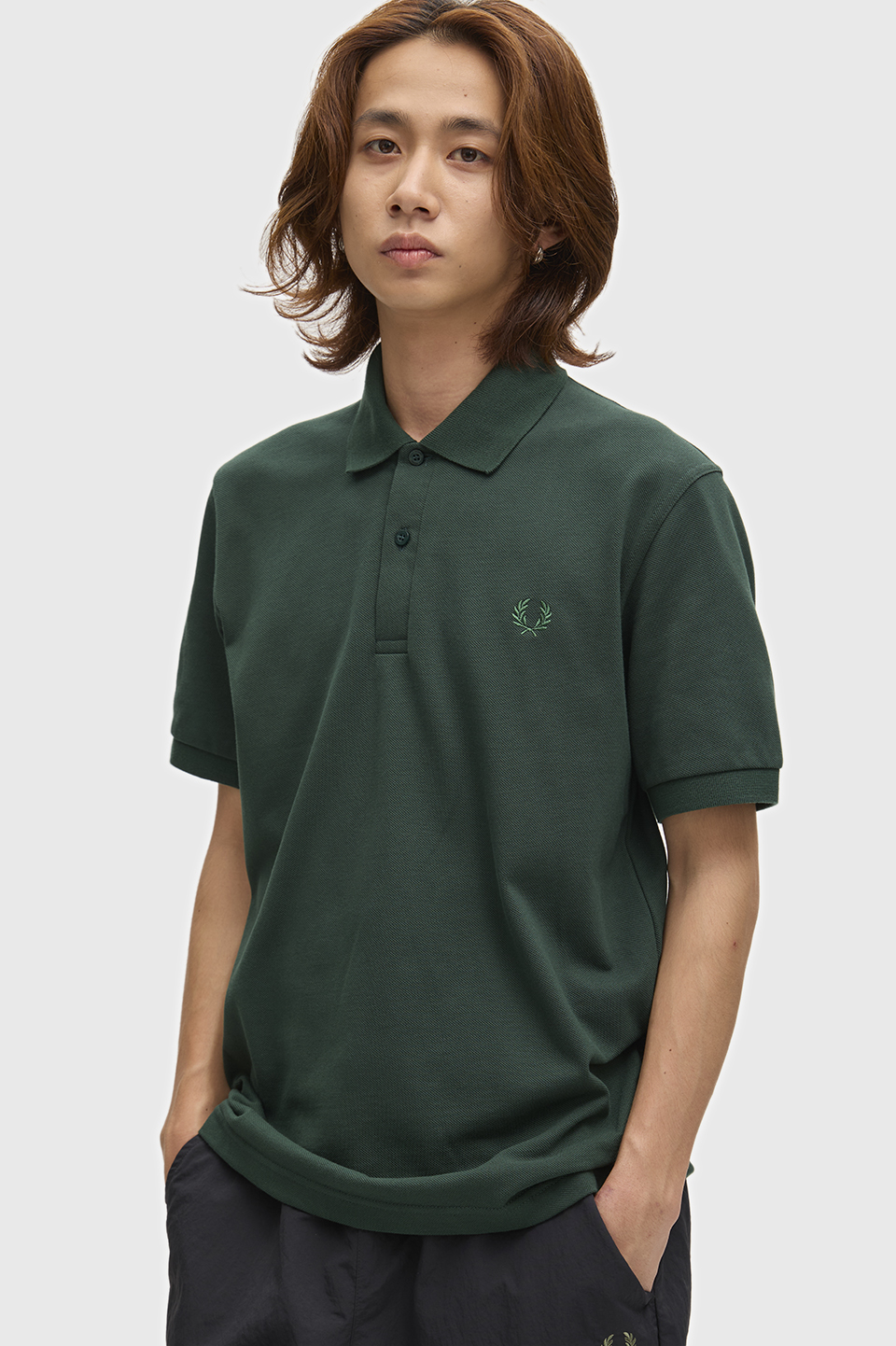 The Fred Perry Shirt - M3 96C:GRASSROOTS / ACE GREEN 38