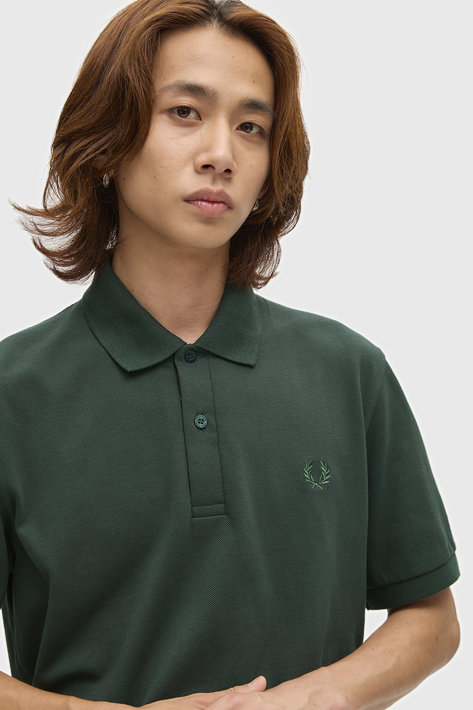 The Fred Perry Shirt - M3 96C:GRASSROOTS / ACE GREEN 38