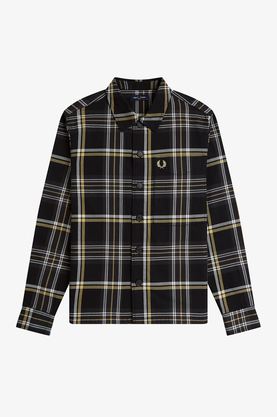 Tartan Overshirt 102:BLACK M