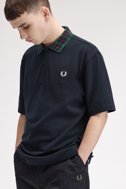 Tartan Collar Polo Shirt