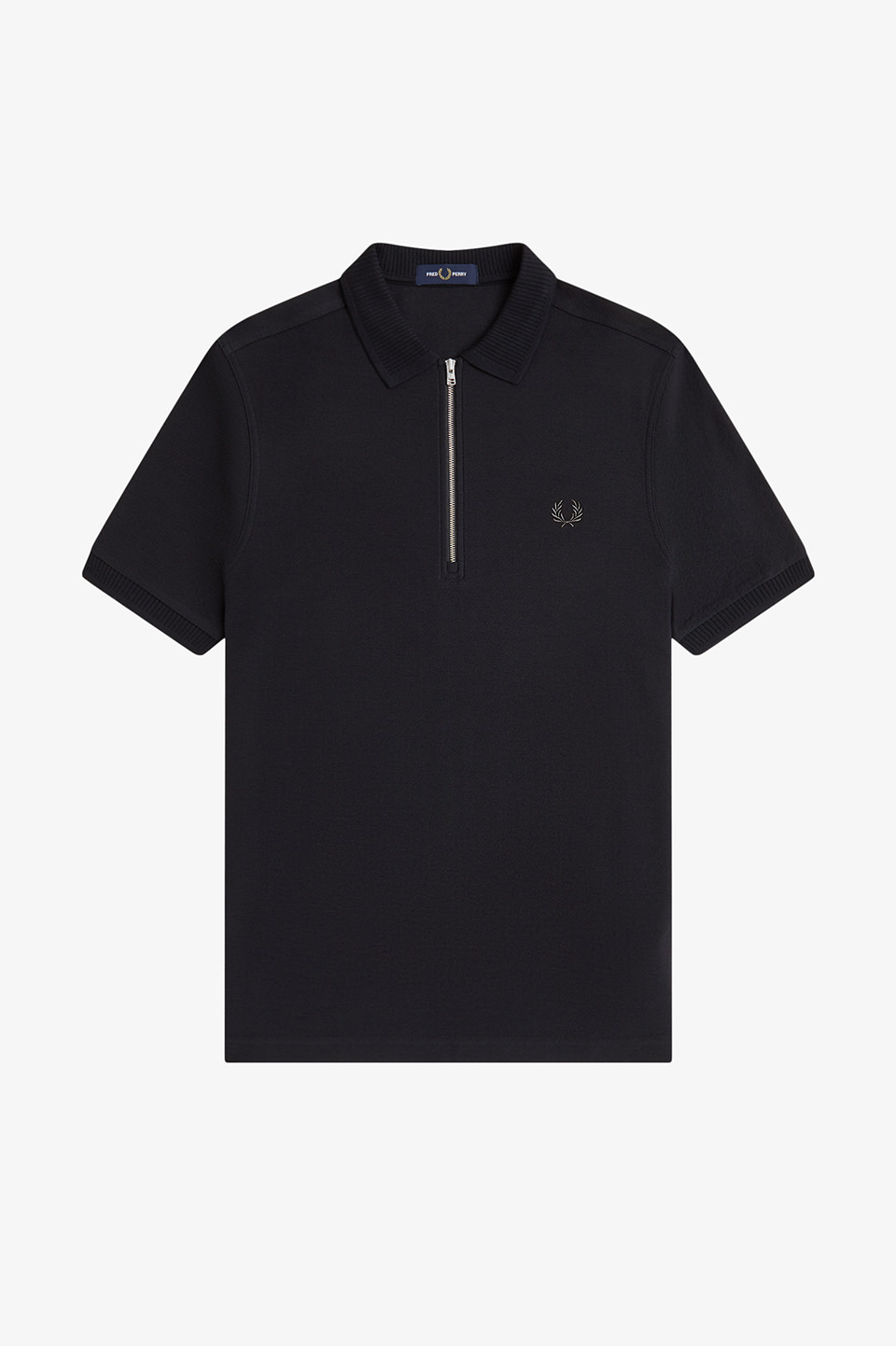 Crepe Pique Polo Shirt(S 102：BLACK): | FRED PERRY JAPAN