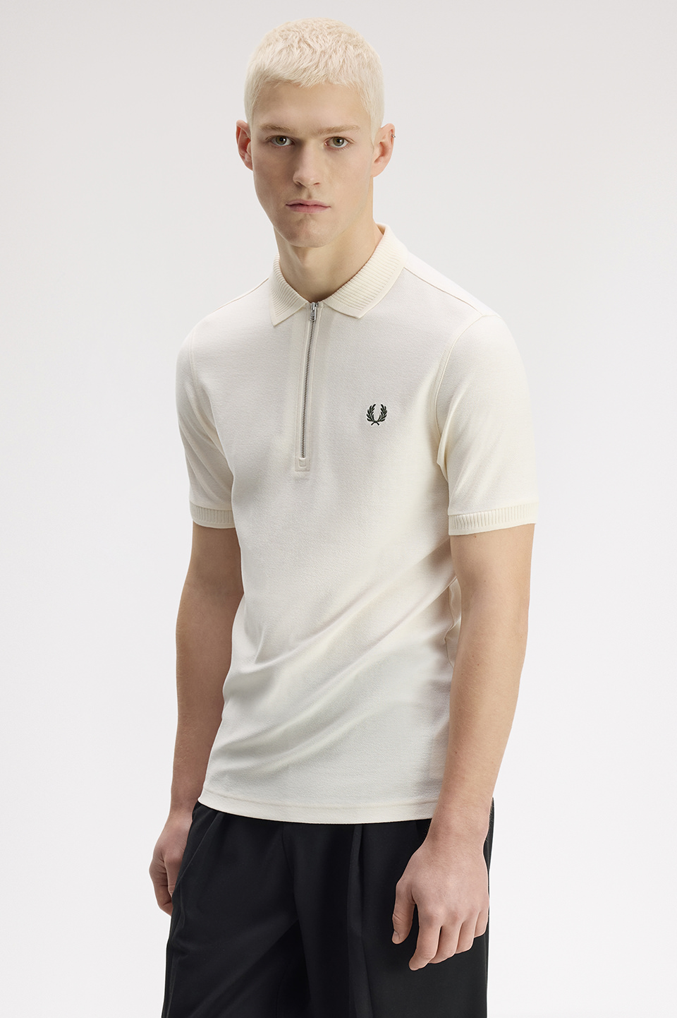 Crepe Pique Polo Shirt(S 560：ECRU): | FRED PERRY JAPAN | フレッド