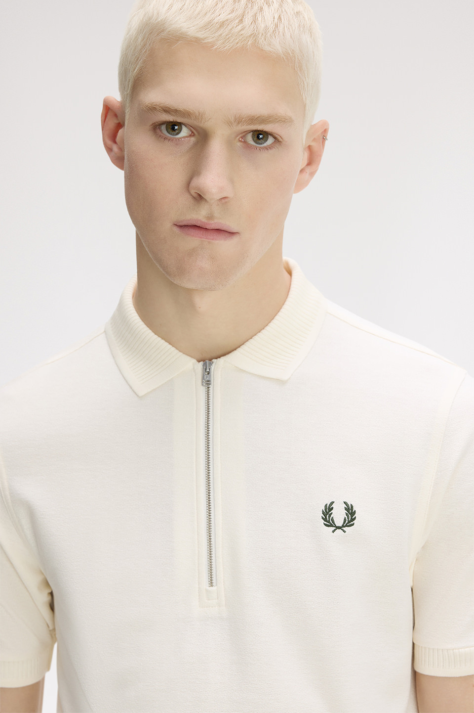 Crepe Pique Polo Shirt(S 560：ECRU): | FRED PERRY JAPAN | フレッド