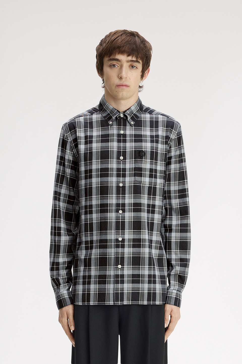 Tartan Shirt(S 948：CHARCOAL MARL): | FRED PERRY JAPAN | フレッド