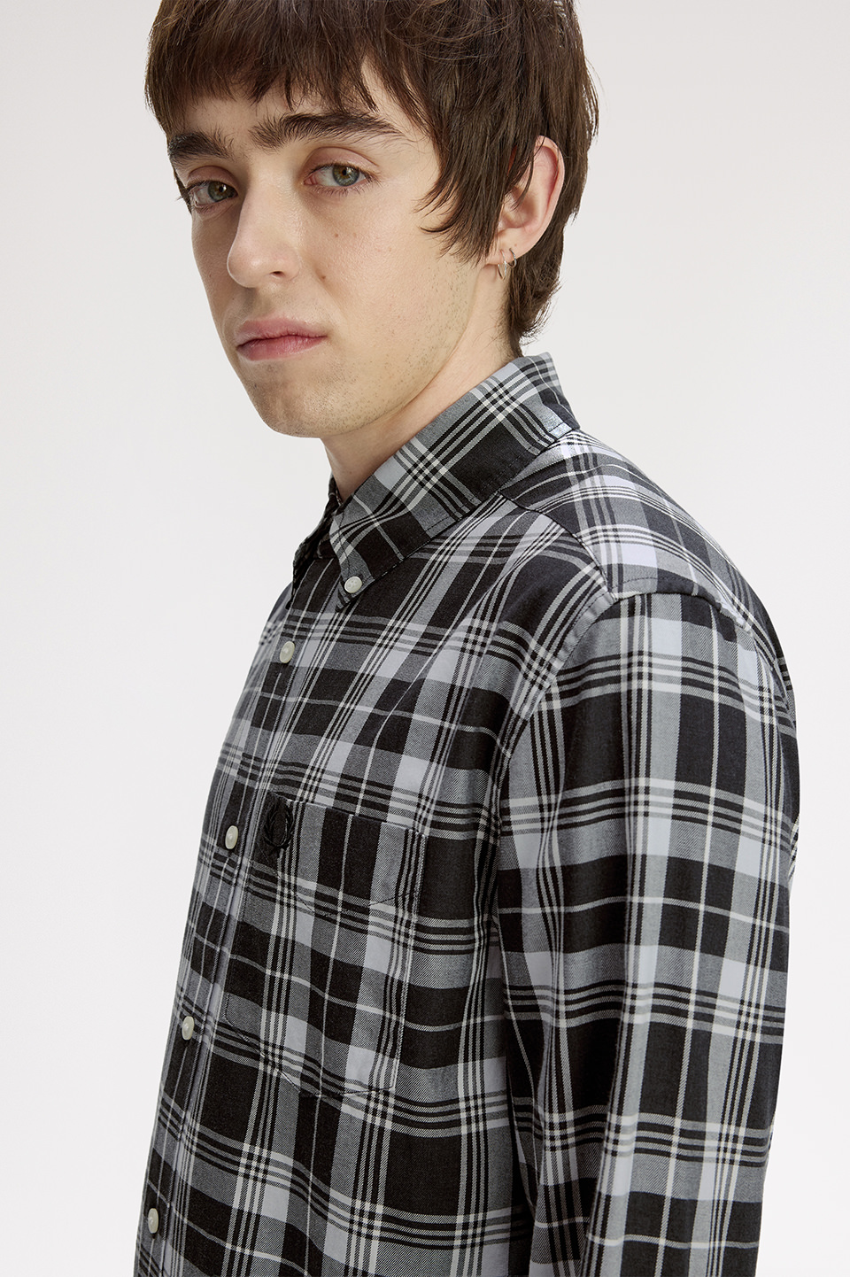 Tartan Shirt(S 948：CHARCOAL MARL): | FRED PERRY JAPAN | フレッド
