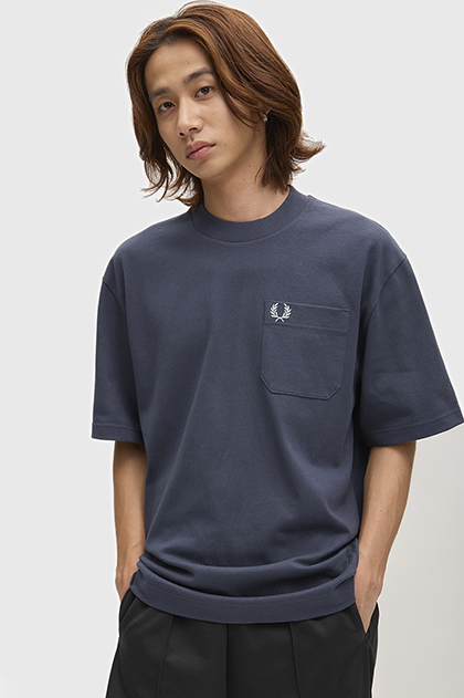 Relaxed T-Shirt(S 102：BLACK): | FRED PERRY JAPAN | フレッドペリー