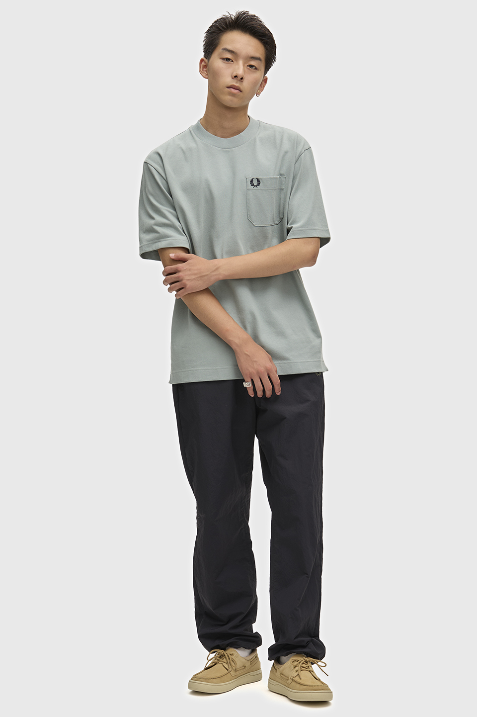 Relaxed T-Shirt 959:SILVER BLUE S