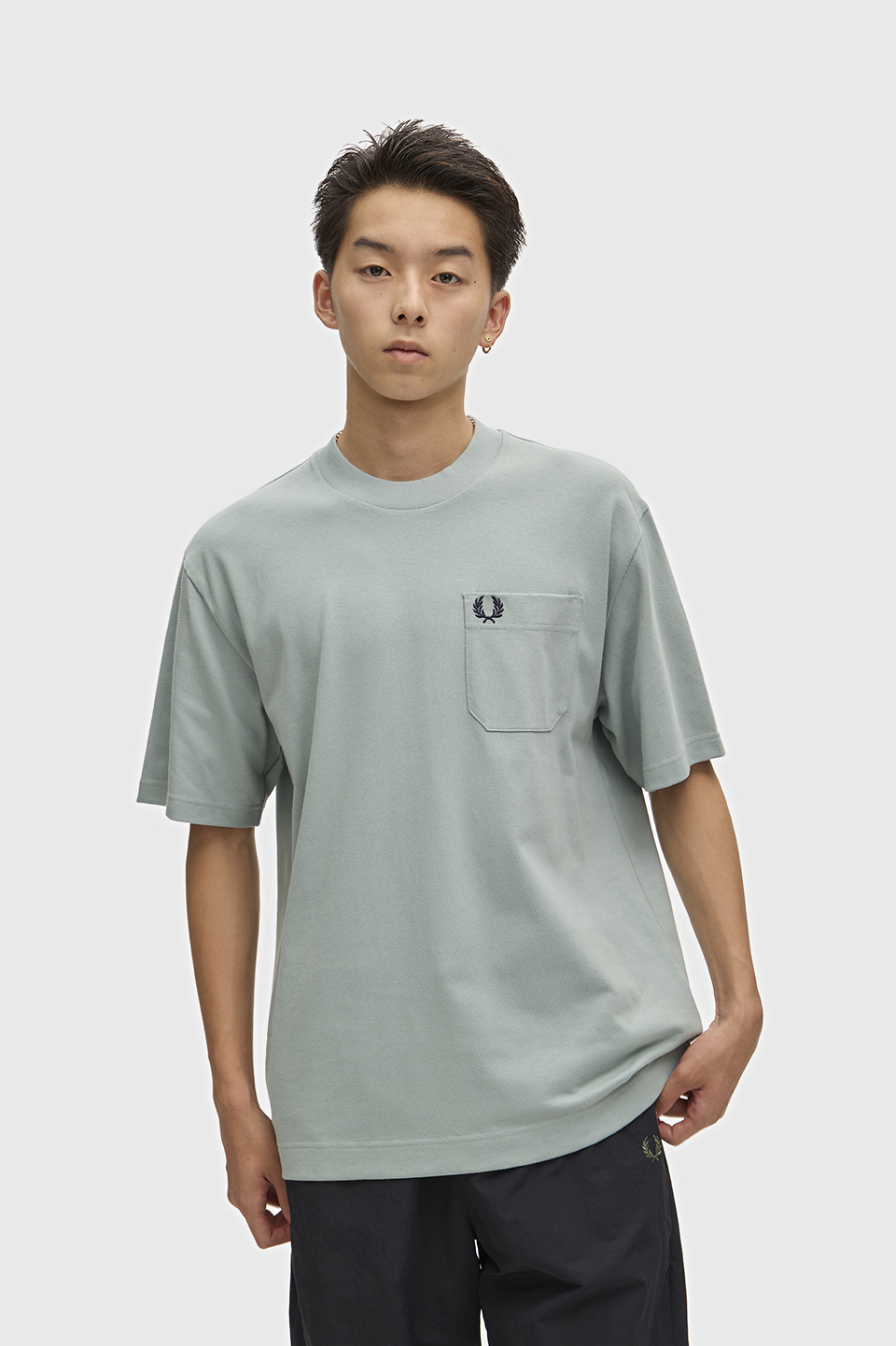 Relaxed T-Shirt 959:SILVER BLUE S