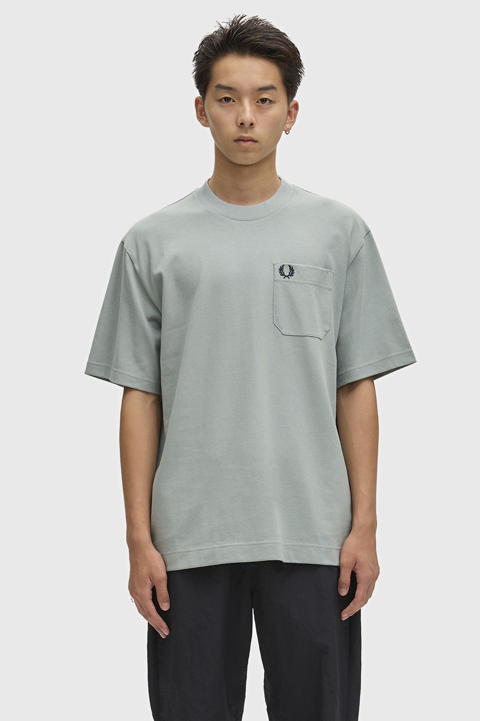 Relaxed T-Shirt 959:SILVER BLUE S