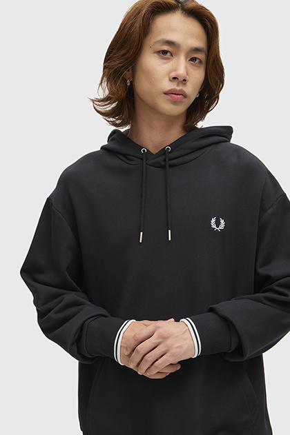 Tipped Hooded Sweatshirt