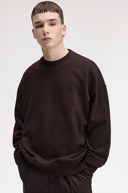 Oversized Tipped Sweatshirt