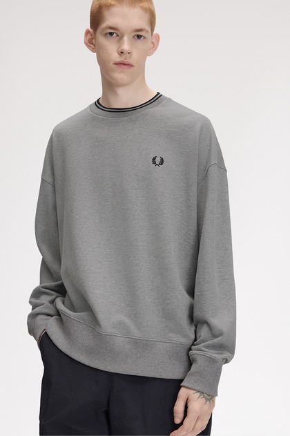 Oversized Tipped Sweatshirt