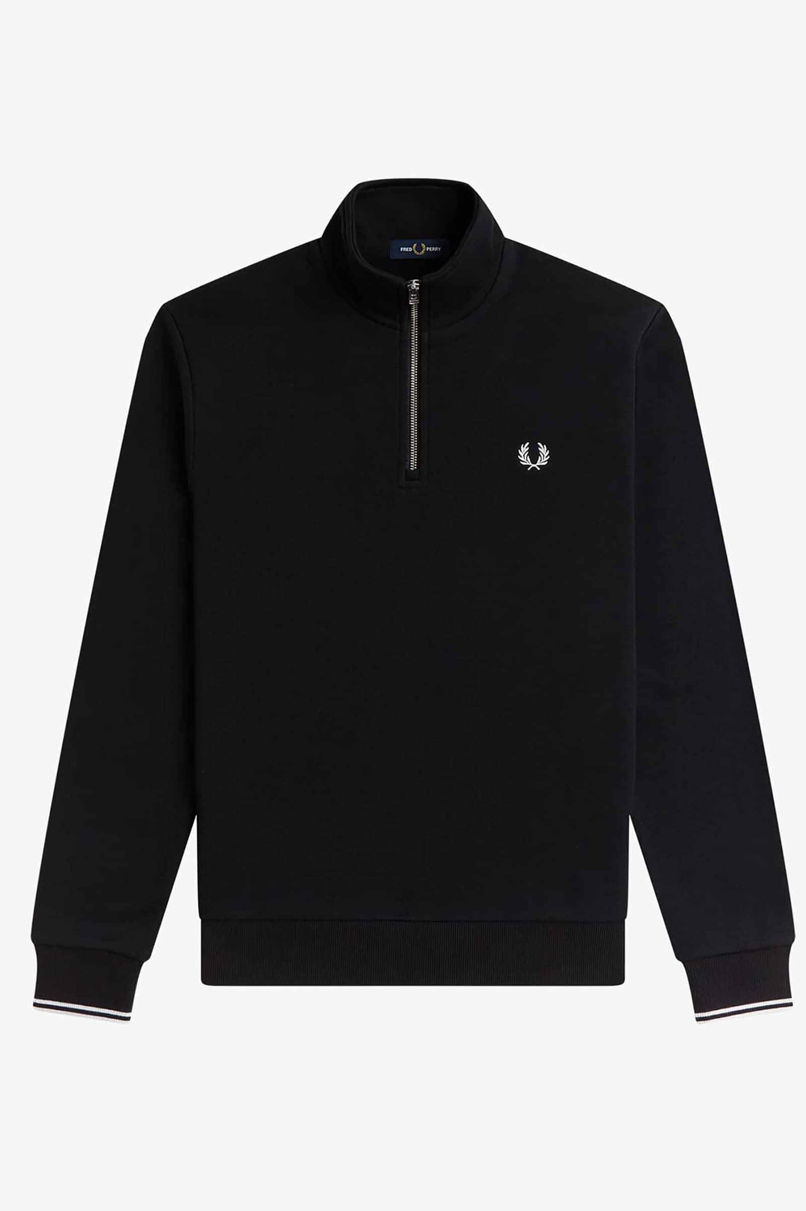 Half Zip Sweatshirt(S 102：BLACK): | FRED PERRY JAPAN | フレッド