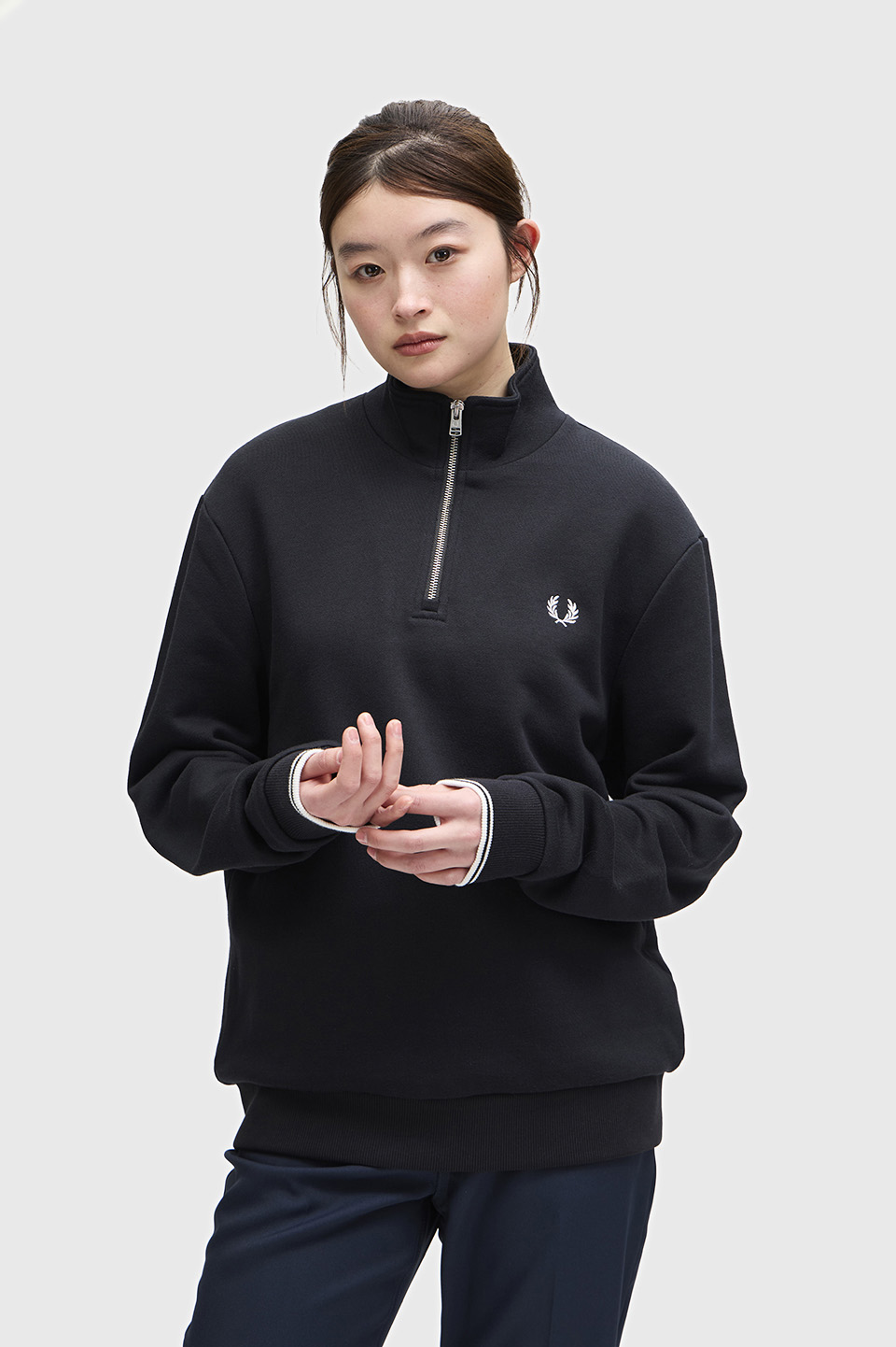 FRED PERRY Half Zip Sweatshirt ハーフジップ